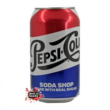 Pepsi Cola Soda Shop made with real sugar 355ml